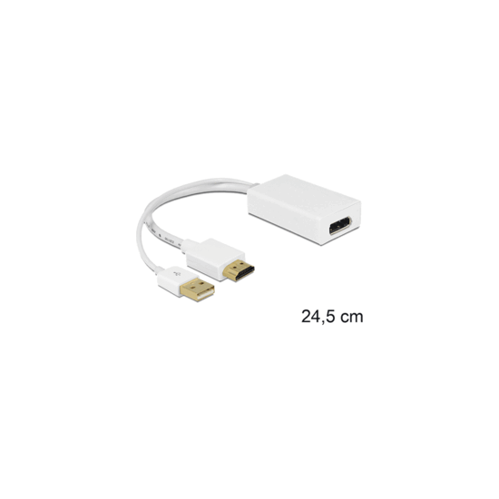Adaptateur HDMI Mâle - Displayport 4Kx2K @30Hz