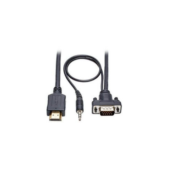 Câble vidéo HDMI vers VGA + AUDIO 1,8m