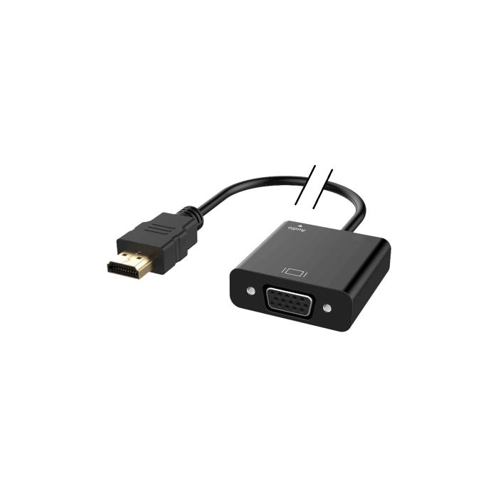 Câble vidéo HDMI vers VGA + AUDIO 1,8m