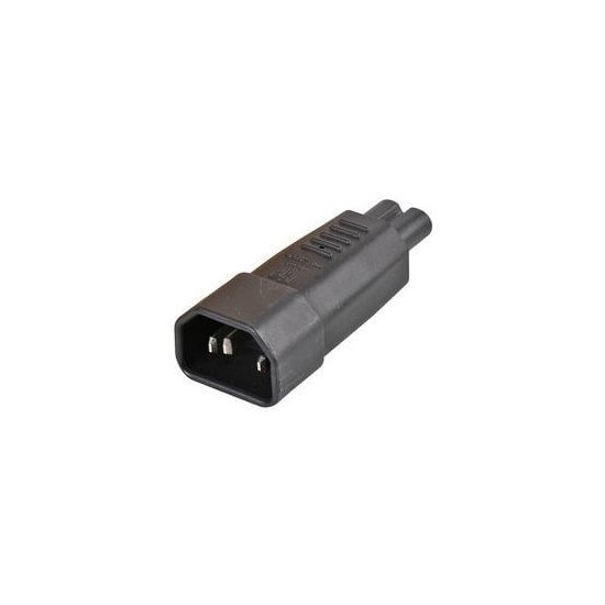 Adaptateur IEC C14 - IEC C7 10A/250V noir