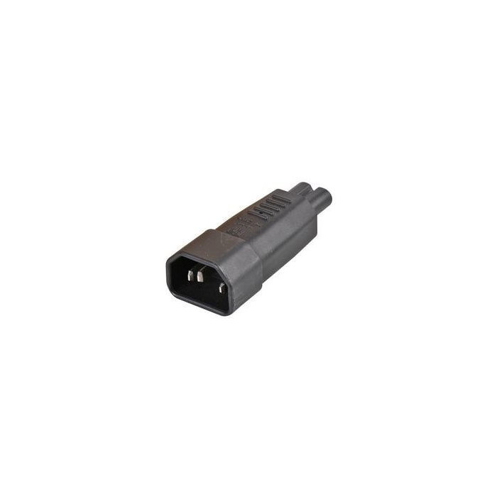 Adaptateur IEC C14 - IEC C7 10A/250V noir