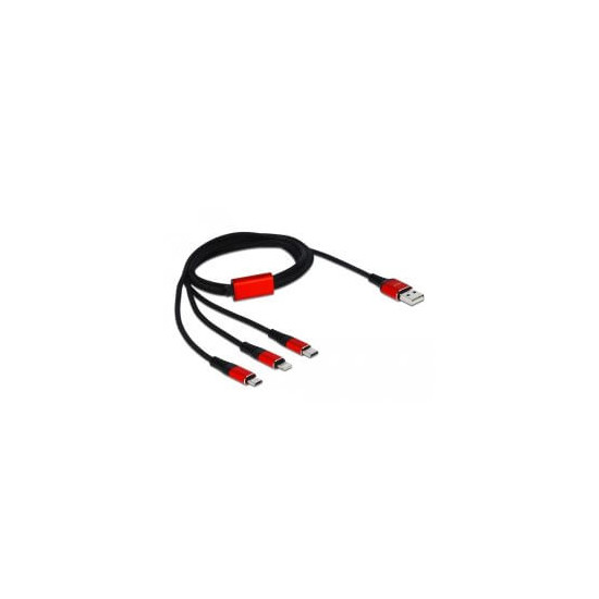 Câble charge USB A Lightning /Micro USB /USB C 1m