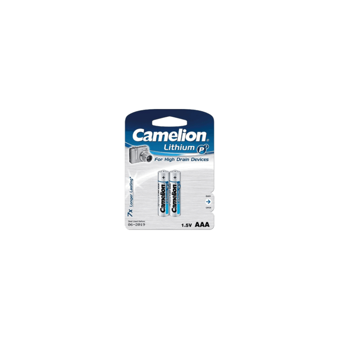 Pack 2 piles Lithium LR03 AAA Ultra Long life