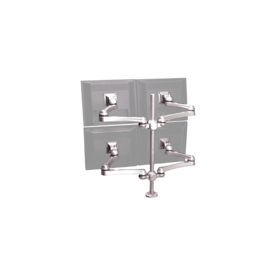 Support de bureau pour 4 écrans LA 527-1 Travers.