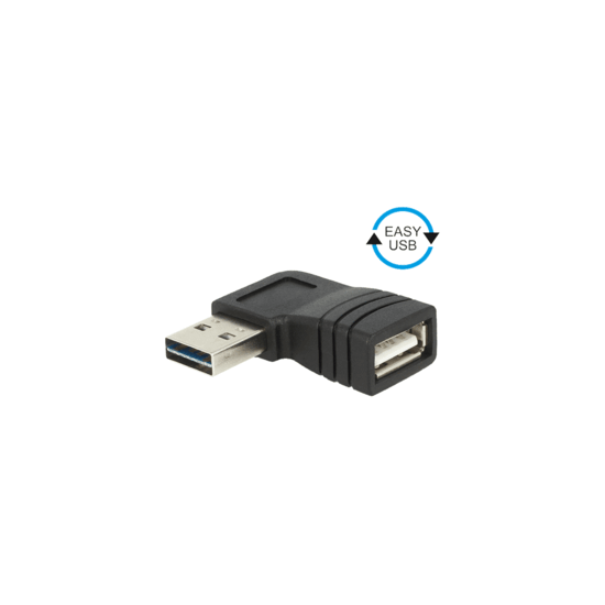 Adaptateur USB 2.0 Easy USB A M /USB A F coudé G/D