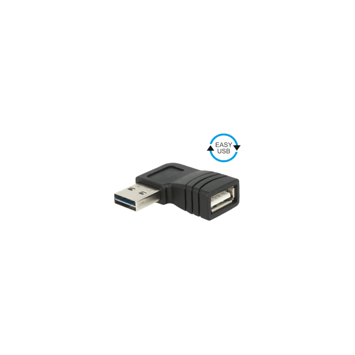 Adaptateur USB 2.0 Easy USB A M /USB A F coudé G/D