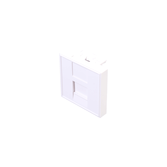 Plastron 1 RJ45 45x45 blanc