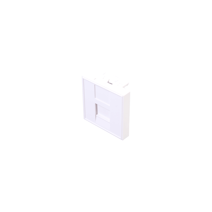 Plastron 1 RJ45 45x45 blanc