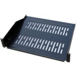 Plateau porte modem 19" 2U 400mm noir