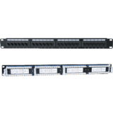 Panneau de brassage 24 ports 19'' 1U Cat 6 U/UTP