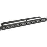 Panneau de brassage 24 ports 19" 1U Cat 6 U/UTP