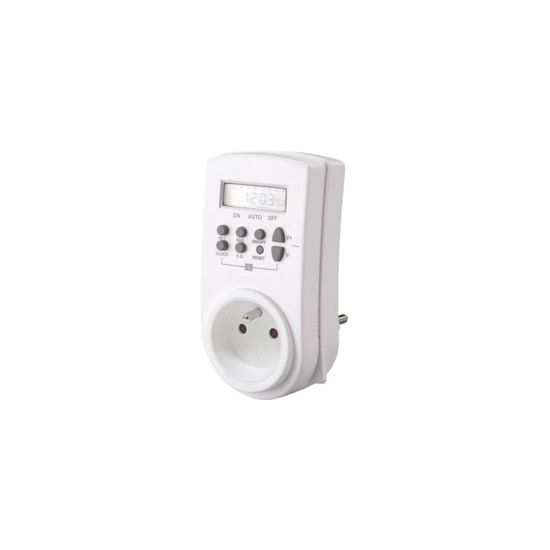 Prise électrique programmable hebdomadaire LCD