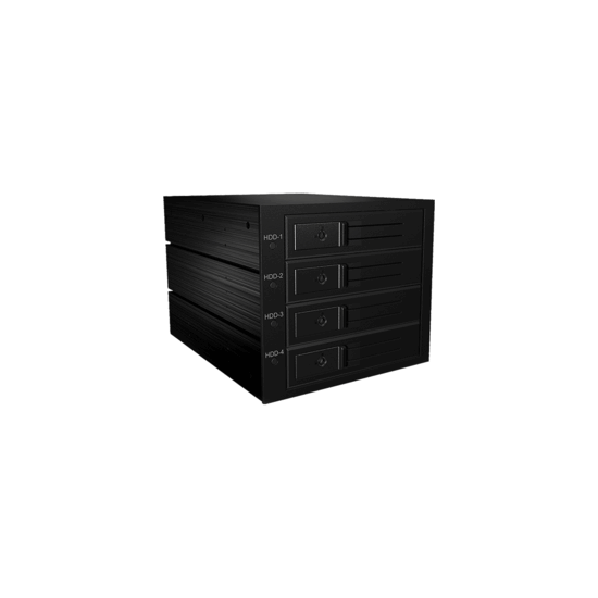 Backplane 4 disques 3"1/2 Sata / SAS noir