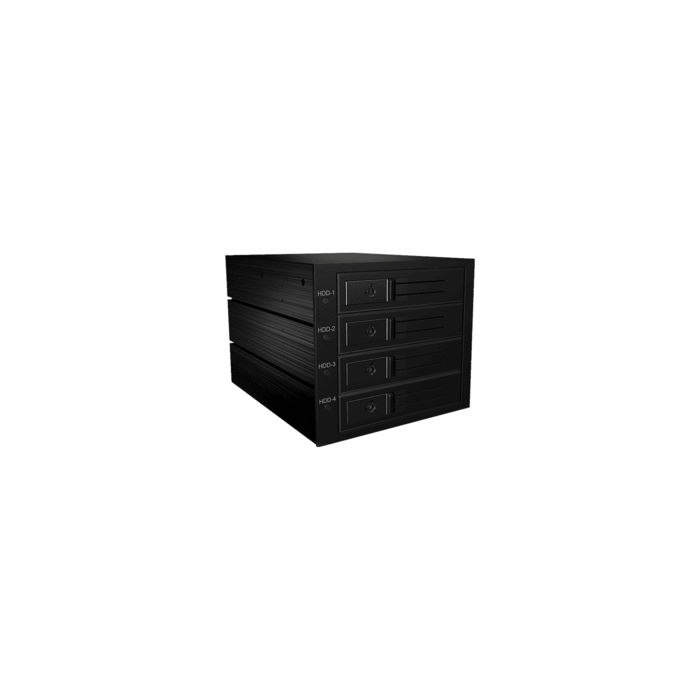 Backplane 4 disques 3"1/2 Sata / SAS noir