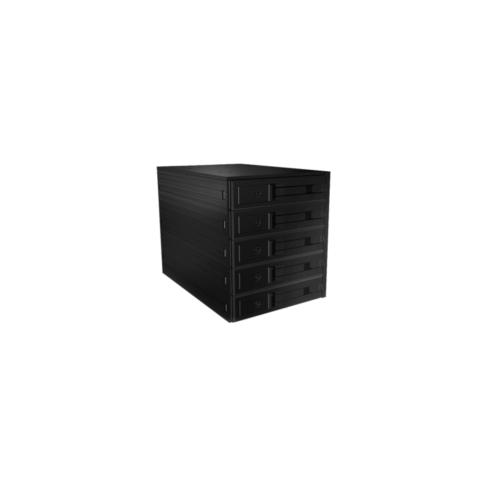 Backplane 5 disques 3"1/2 Sata / SAS noir