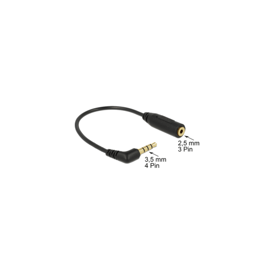 Câble audio Jack 3,5 mâle 4 pin vers 2,5 femelle