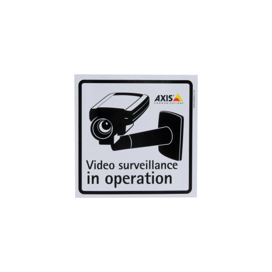 SURVEILLANCE STICKER ENG 50PCS