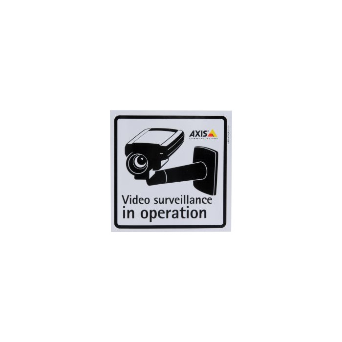 SURVEILLANCE STICKER ENG 50PCS