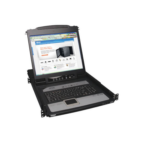 B020-U08-19-IP 8PT CONSOLE IP KVM W19'' LCD
