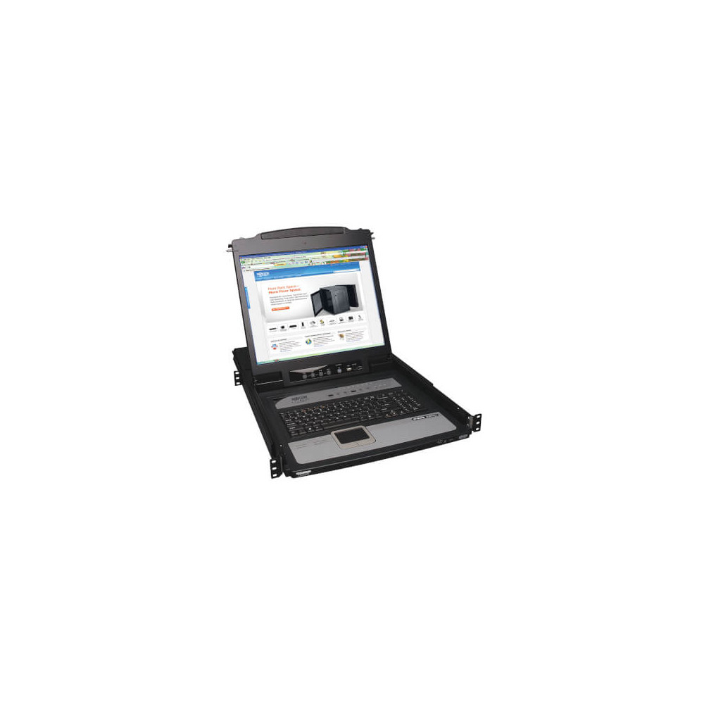 B020-U08-19-IP 8PT CONSOLE IP KVM W19'' LCD