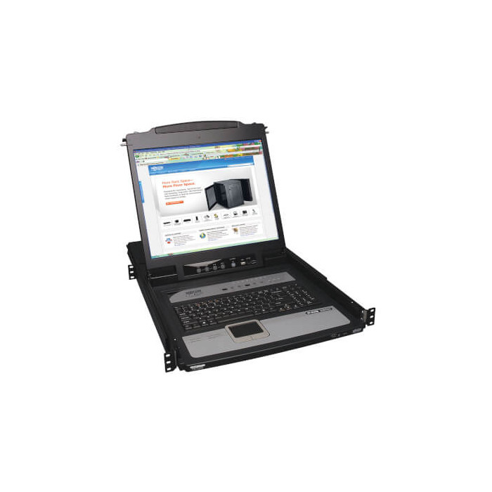 B020-U08-19-IP 8PT CONSOLE IP KVM W19'' LCD