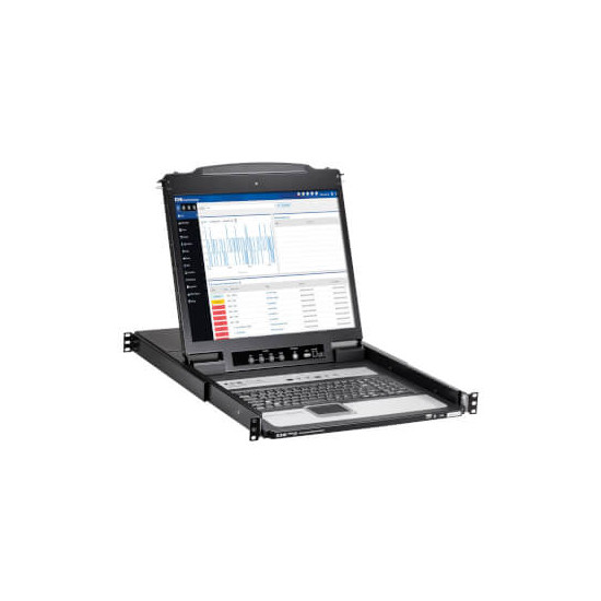 Console KVM 16 ports 1 util. IP rack 1U 19'' LCD