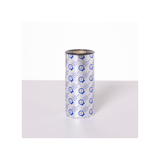 Étiq. therm. stand. résine noire 154mmx450m pack 5