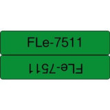 72 étiquettes pré-découpées 21x45mm Noir/Vert