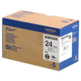 Ruban HG HIGH GRADE laminé 24mm noir / blanc