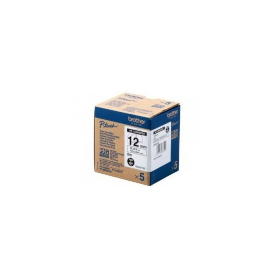 Rubans HG HIGH GRADE laminé 12mm Noir/Jaune