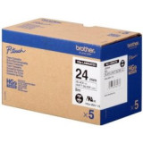 Rubans HG HIGH GRADE laminé 24mm Noir /Mat argent