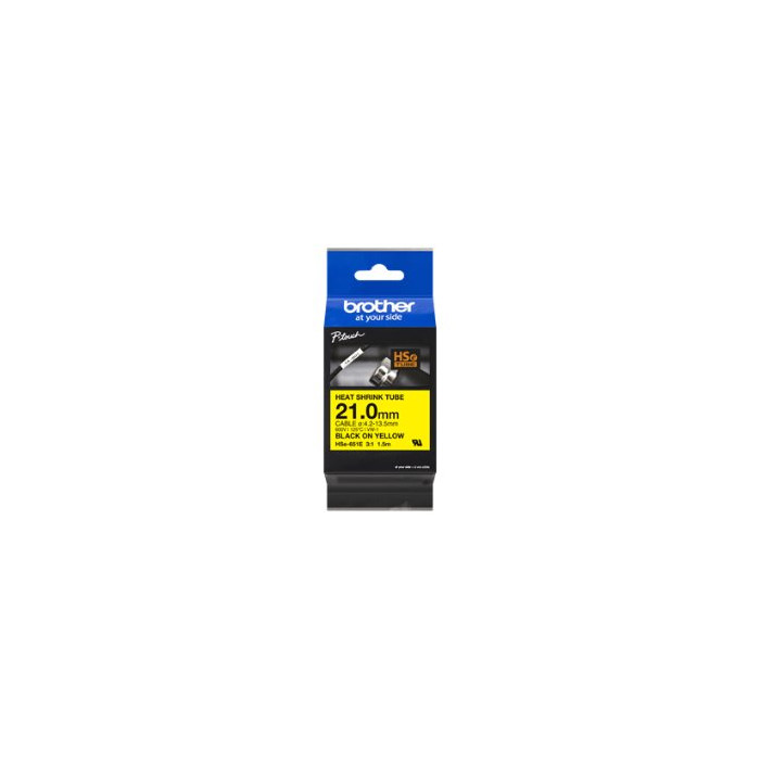 Rubans thermo rétractable, 21mm-1.5m Noir/Jaune