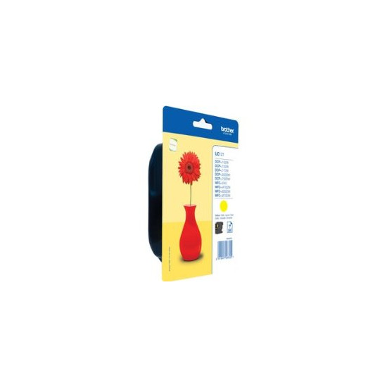 Cartouche d'encre blister jaune LC121Y