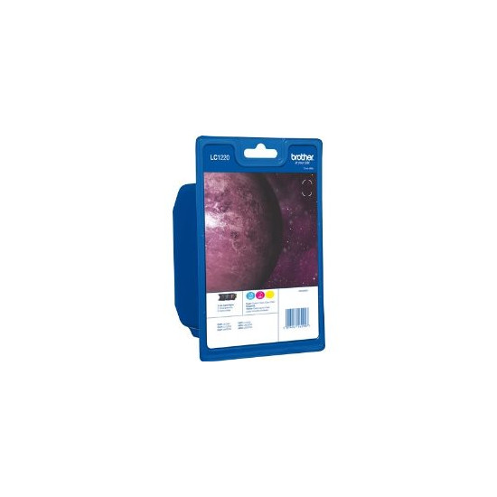 Blister de 3 cartouches d'encre LC1220 C/Y/M