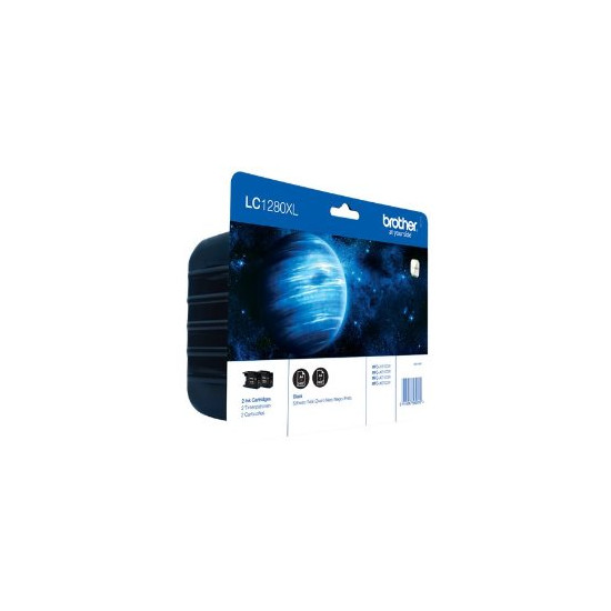 Blister de 2 cartouches d'encre noire LC1280XLBK