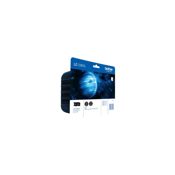 Blister de 2 cartouches d'encre noire LC1280XLBK