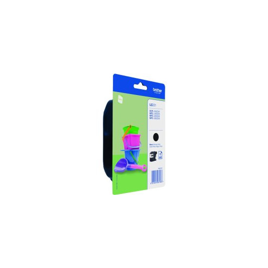 Cartouche d'encre noire sous blister LC221BK