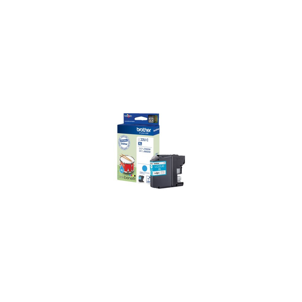 Cartouche d'encre cyan blister LC22UCBP