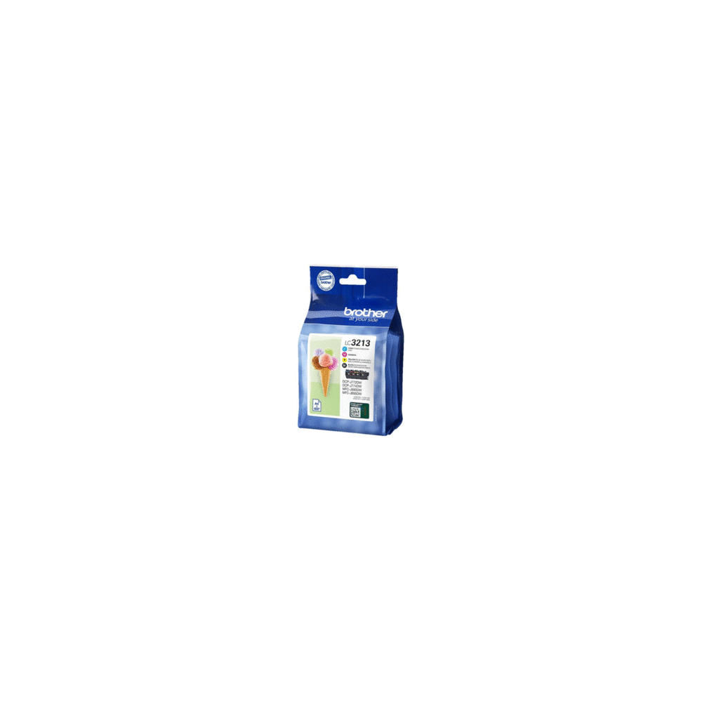 Pack de 4 cartouches d'encre LC3213BK/C/Y/M