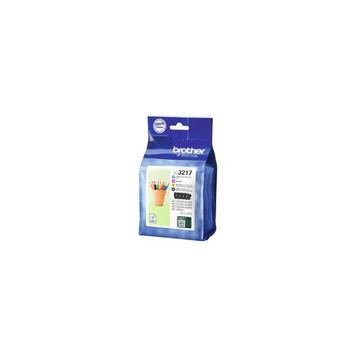 Pack de 4 cartouches d'encre LC3217VAL