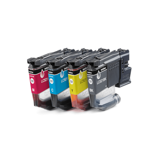 Pack de 4 cartouches (BK/C/M/Y) LC521