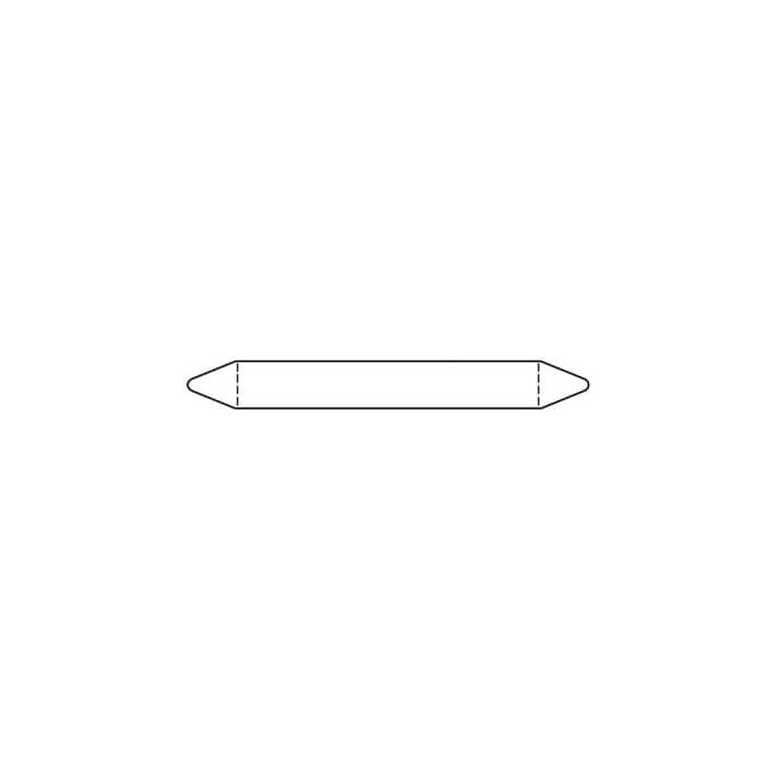Rouleau marq. tuyau Blanc 12 x 150mm 950 étiq.