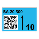 Rouleau d'étiq. racks bleues B 70x110mm 260 étiq.