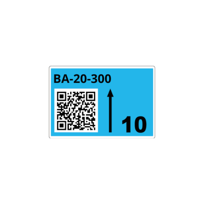 Rouleau d'étiq. racks bleues B 90x110mm 260 étiq.