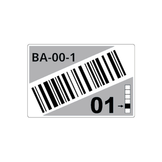 Rouleau d'étiq. Prédéc. racks A 55x85mm 340 étiq.