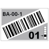 Rouleau d'étiq. prédéc. racks A 90x110mm 260 étiq.