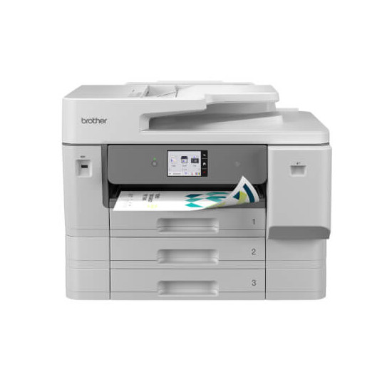 Multifonc. jet d'encre coul. A3 recto-verso 3 bacs