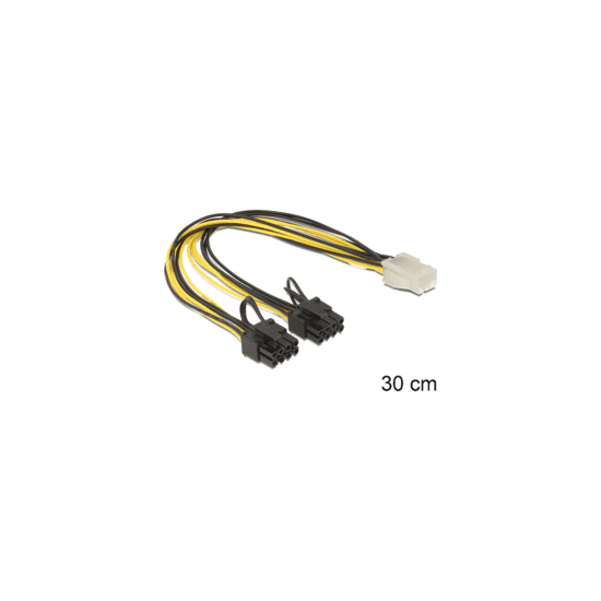 Adaptateur PCIe 6 points - 2x 8 points 30cm