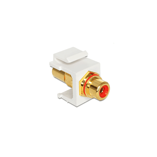Embase Keystone RCA femelle RCA fem. rouge gold