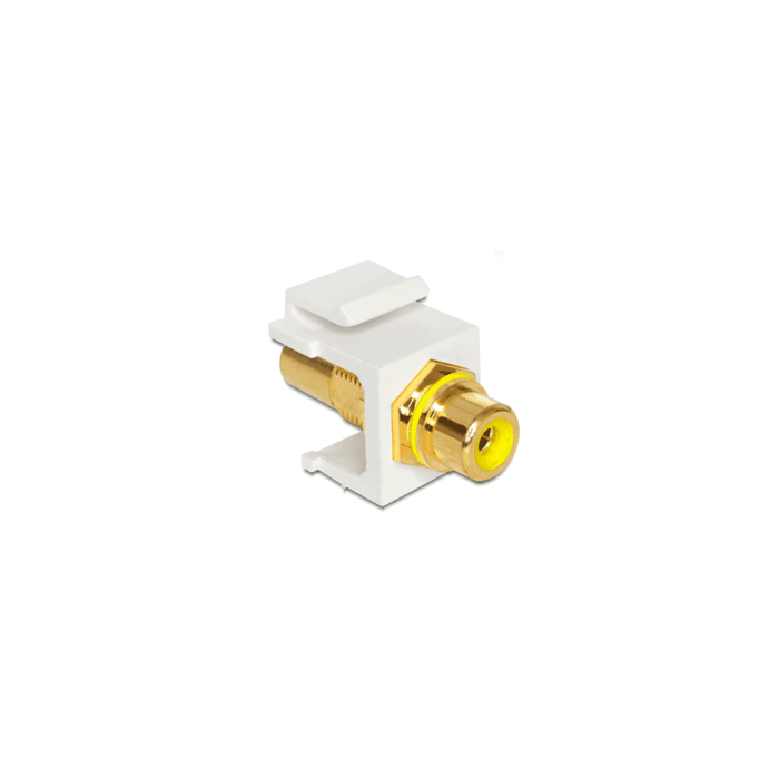Embase Keystone RCA femelle RCA fem. jaune gold